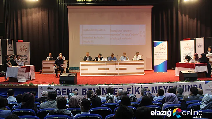 Elazığ'da liseler arası münazara yarışması