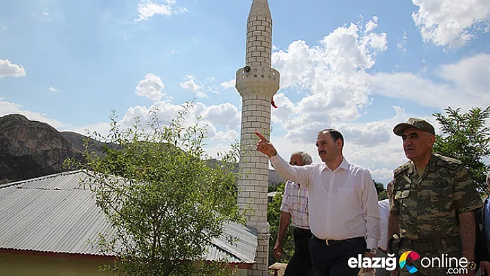 Vali Kaldırım, Keban'da incelemelerde bulundu