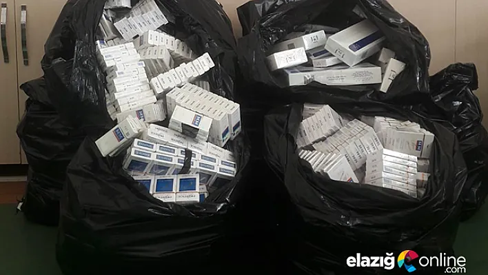 Elazığ'da Kaçak Sigara, İçki ve Çay Operasyonu!