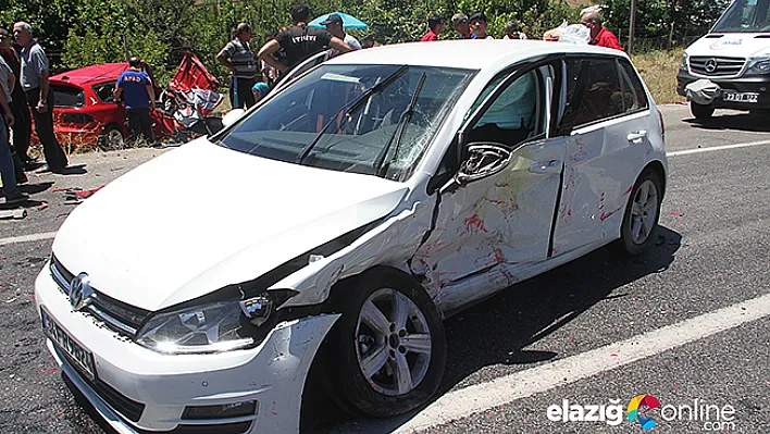 Elazığ'da trafik kazası: 9 yaralı
