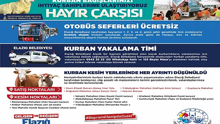 Elazığ Belediyesi, bayram öncesi hazırlıkları tamamladı