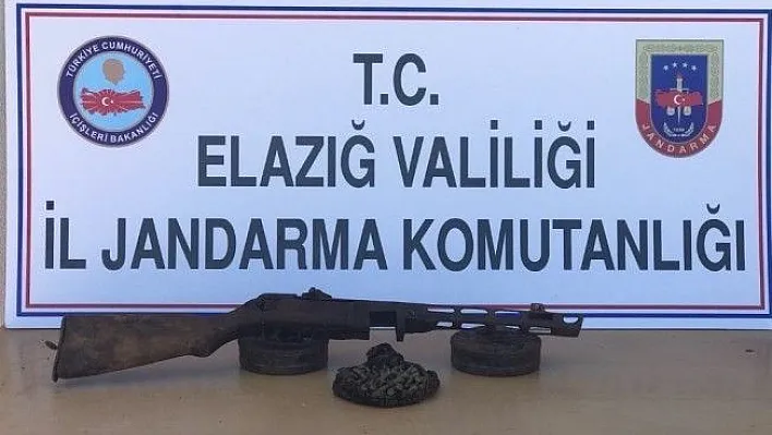 Elazığ'da operasyon, uyuşturucu ve makineli tüfek ele geçirildi