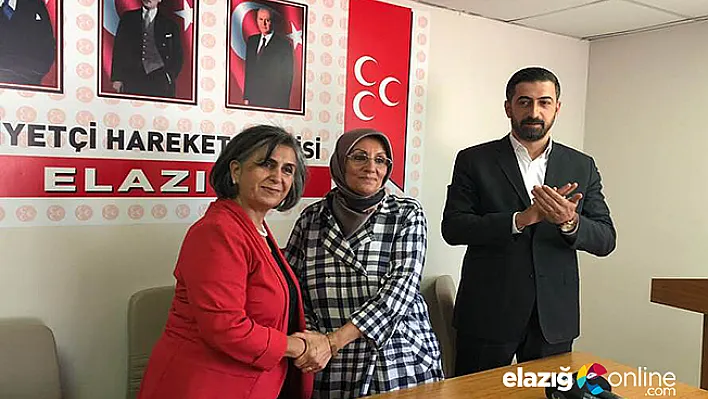 MHP Kadın Kollarında Bayrak Değişimi