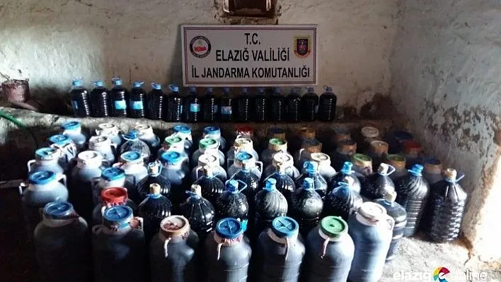 Elazığ'da 6 ton kaçak şarap ele geçirildi