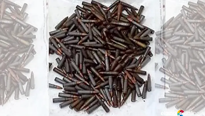 Elazığ'da 250 adet M16 mermisi bulundu!
