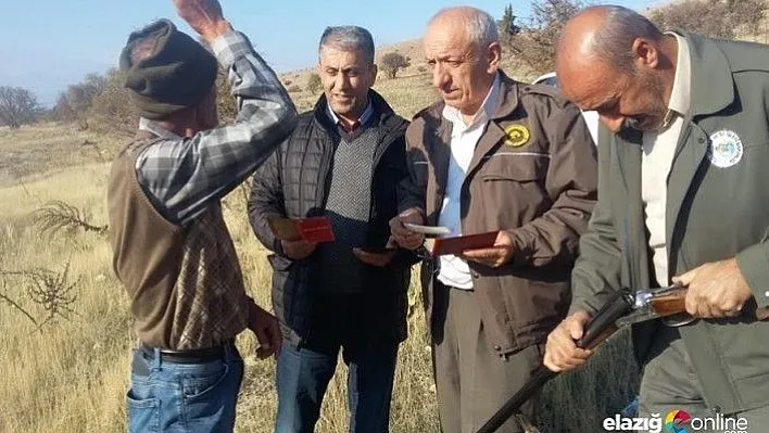 Elazığ'da kaçak 19 avcı hakkında işlem yapıldı