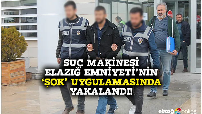 Elazığ'da suç makinesi sahte kimlikle yakalandı!