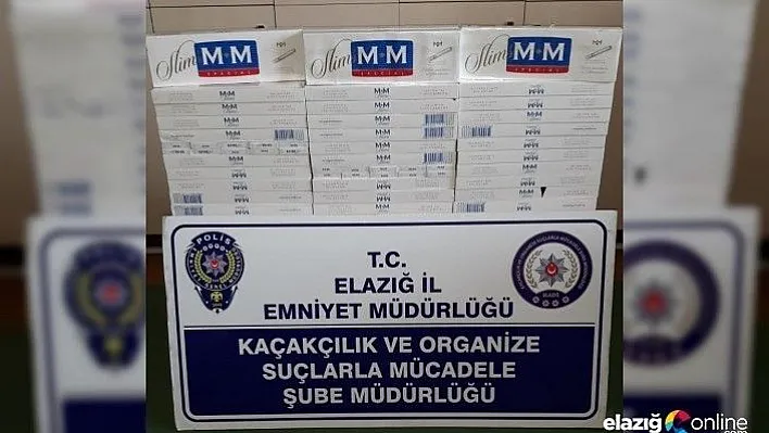 Elazığ'da 400 paket kaçak sigara ele geçirildi