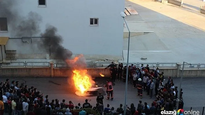 Elazığ'da KYK Yurdunda Yangın Tatbikatı!