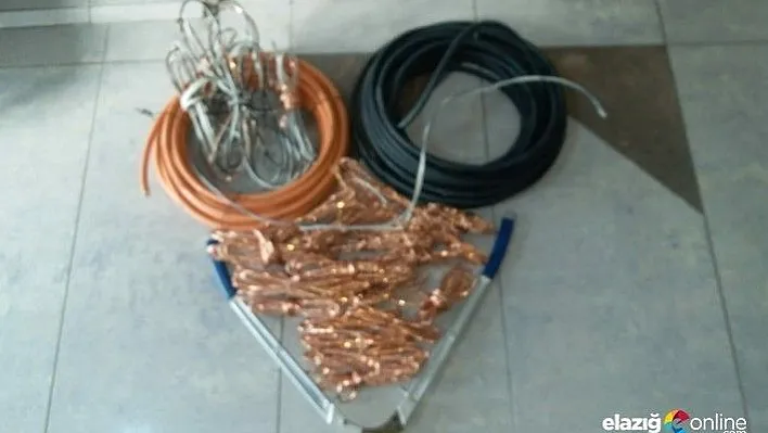 Sivrice cezaevi inşaatından çaldılar, Harput'ta yakayı ele verdiler!