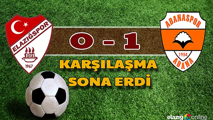 Elazığspor – Adanaspor Karşılaşması Sona Erdi