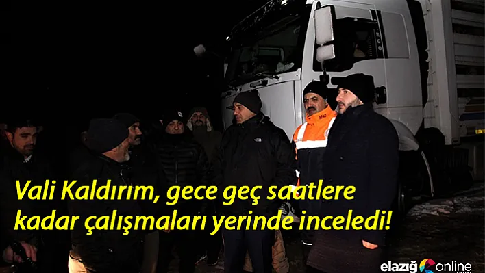 Kar ve tipide 200 hayvanla mahsur kalan tır sürücüsü kurtarıldı