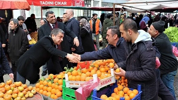 Başkan Adayı Şekerdağ, Milletvekili Erol'la seçim çalışmalarına devam ediyor