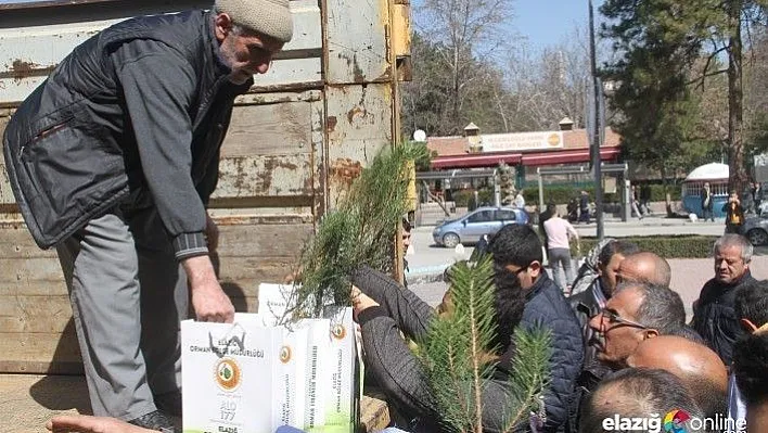 Elazığ'da 2 bin 250 fidan dağıtıldı