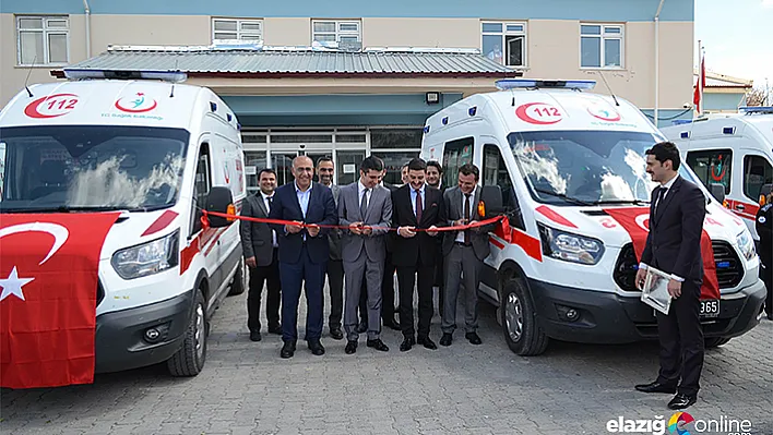 Çemişgezek'te 2 yeni ambulans hizmete girdi