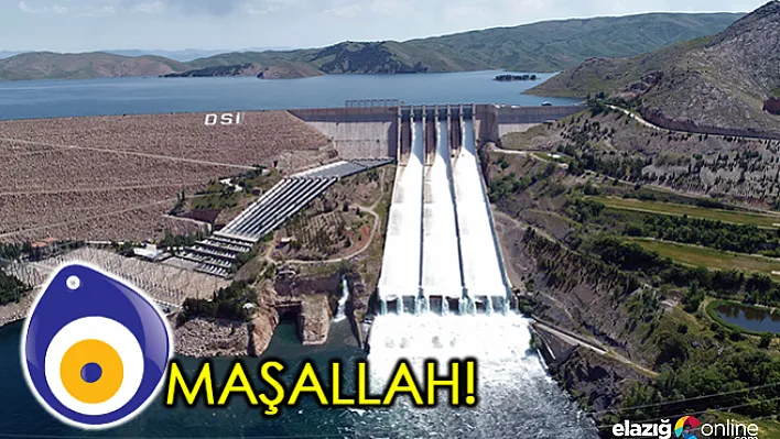 Keban Barajı'nda 15 yıl sonra ilk savaklar açıldı