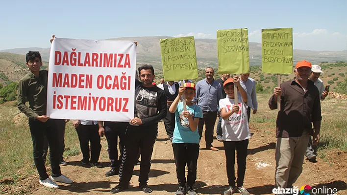 Köylülerden maden ocağı tepkisi