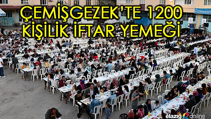 Vali Sonel Çemişgezek'i ziyaret etti, vatandaşla iftar açtı