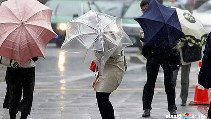 Meteorolojiden yağış ve kuvvetli rüzgar uyarısı