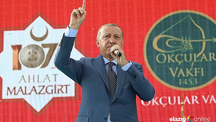 Cumhurbaşkanı Erdoğan'dan Malazgirt Zaferi mesajı