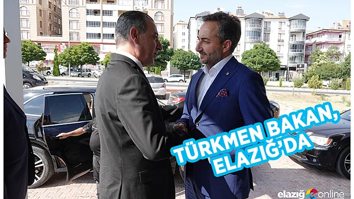 Elazığ TSO Başkanı Asilhan Arslan, Türkmen Bakan Aydın Maruf'u ağırladı