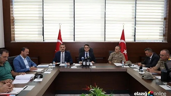 Elazığ'da İl Afet Koordinasyon toplantısı