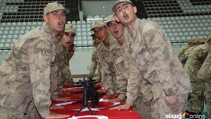 Elazığ'da Mehmetçikler yemin etti