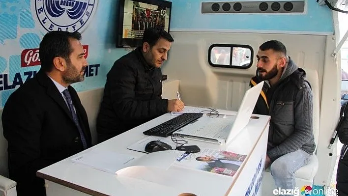 Elazığ Belediyesi tarafından &quotMobil Beyaz Masa&quot devreye girdi