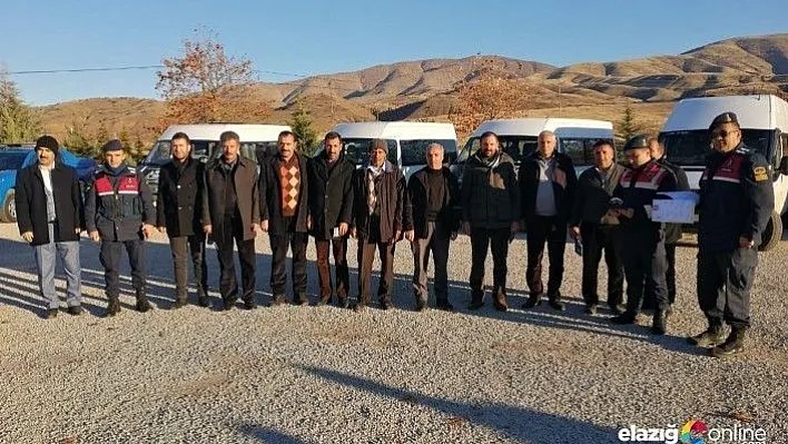 Jandarma ekipleri tarafından öğrenci servislerine denetim