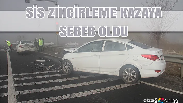 Yoğun sis kazayı da beraberinde getirdi