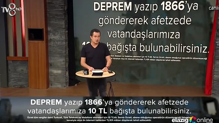 Acun Ilıcalı Elazığ Depremi İçin Kampanya Başlattı