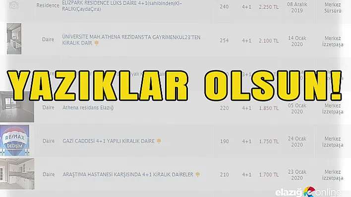 Bu ne fırsatçılık yapmayın, aynı şehirde yaşıyoruz