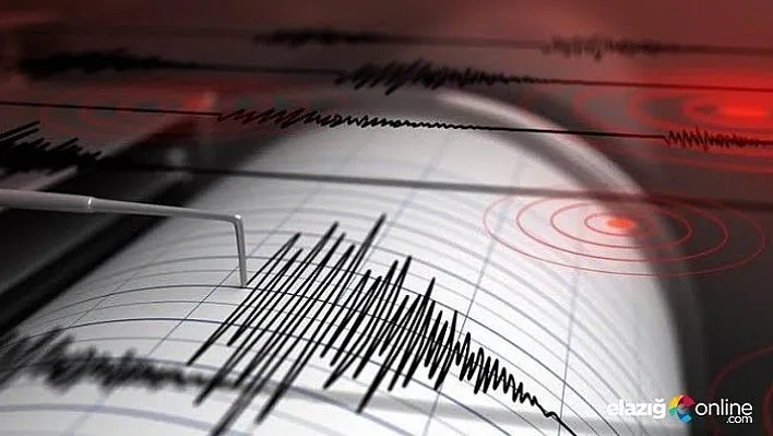 Elazığ'da 3.9 büyüklüğünde deprem