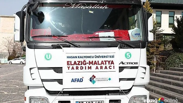 HKÜ Öğrenci Kulüplerinden Elazığ'a uzanan yardım eli