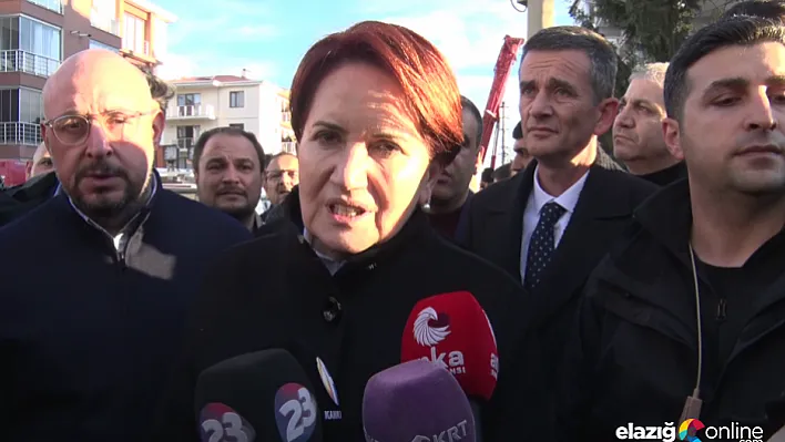 Meral Akşener Elazığ ve Malatya'da ki enkaz bölgelerinde incelemelerde bulundu