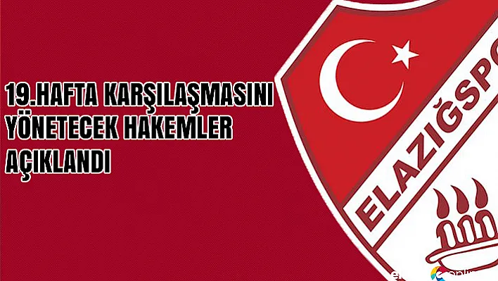 Sakaryaspor - Elazığspor Maçını Alparslan Şen Yönetecek