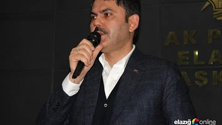 Bakan Kurum: 'Elazığ ve Malatya'da eş zamanlı temelimizi atacağız'