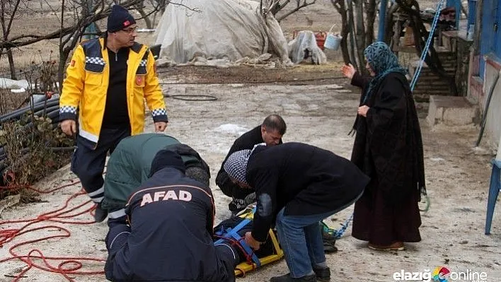 Balkona düşüp mahsur kalan şahıs AFAD'ın operasyonu ile kurtarıldı