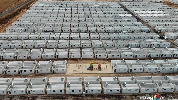 Deprem bölgesi Elazığ'da 3. konteyner kentte son aşamaya gelindi