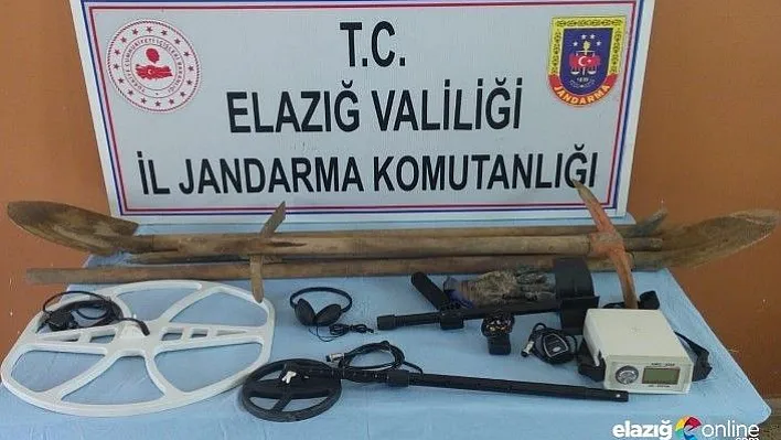 Elazığ'da kaçak kazı yapan 8 şahıs yakalandı