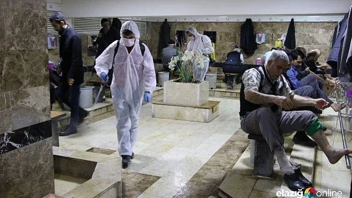 Elazığ'da &quotKorona virüsüne&quot karşı dezenfekte önlemi