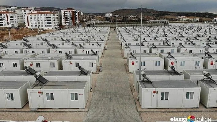 Konteyner kentlerde 3 bin 500 kişi yaşamaya başladı