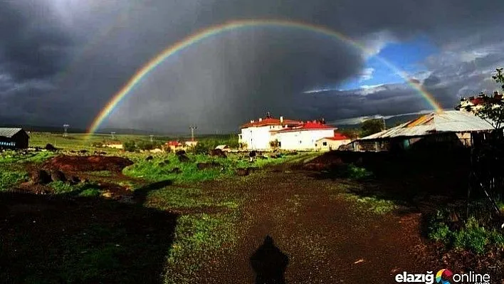 Elazığ'da gökkuşağı şöleni