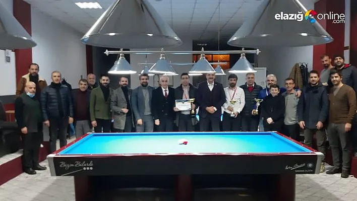 2022 yılı 1. Etap 3 Bant Bilardo Elazığ İl Şampiyonası tamamlandı