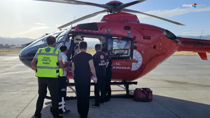 76 yaşındaki hasta Elazığ'a ambulans helikopterle sevk edildi