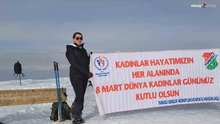 8 Mart için Ergan Dağı'na tırmanış gerçekleştirildi