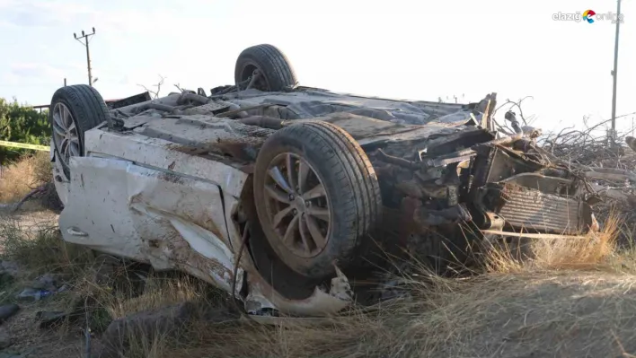 Elazığ'da feci kaza: Kopan tekerlek 50 metre uzağa fırladı