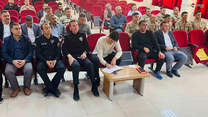 Alacakaya'da TAMP Toplantısıyla Afet Hazırlıkları Gözden Geçirildi
