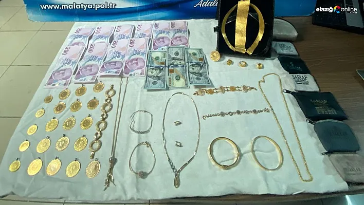 Altın hırsızları polisten kaçamadı