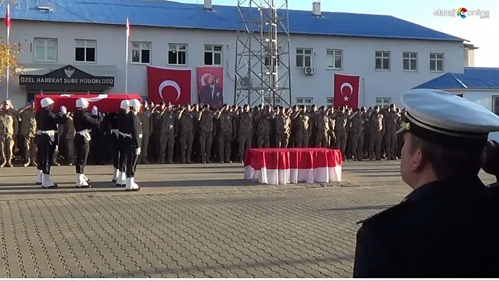 Atış eğitimi sırasında şehit olan polis için tören düzenlendi